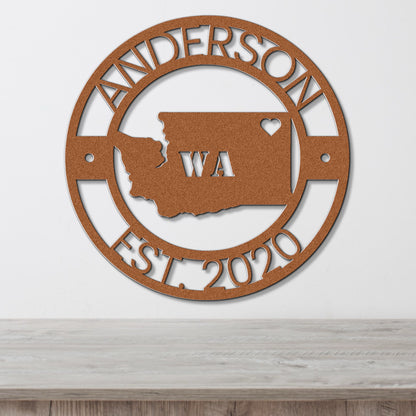 a wooden sign with the state of wisconsin on it