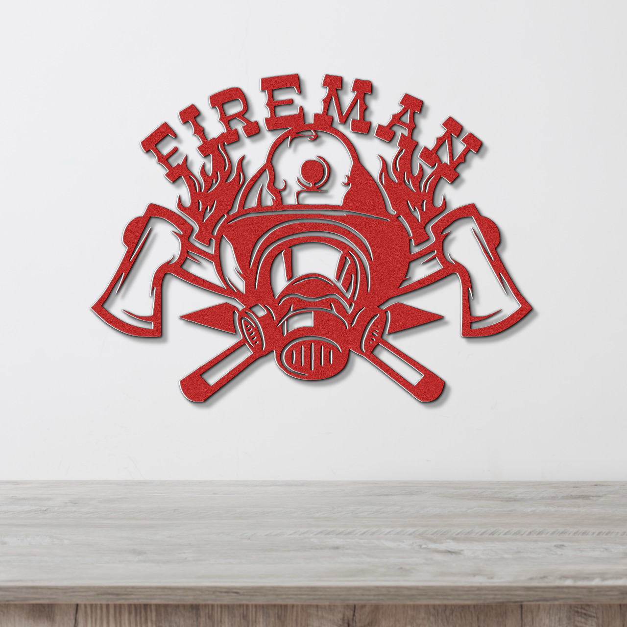 Firefighter Metal Sign - Custom Steel Home Decor