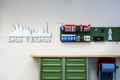 Las Vegas Skyline Metal Sign - Custom Steel Home Decor