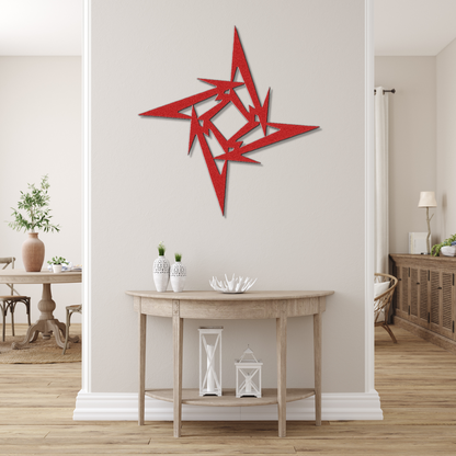 Met Ninja Star Metal Sign - Custom Steel Home Decor