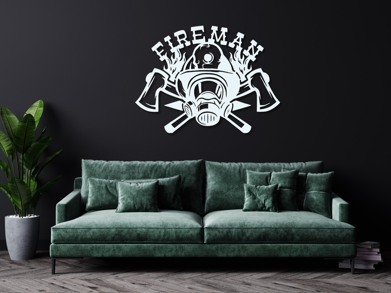 Firefighter Metal Sign - Custom Steel Home Decor