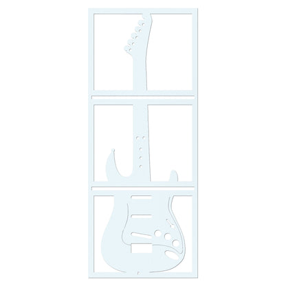 Electric Guitar Metal Sign - Custom Steel Home Decor