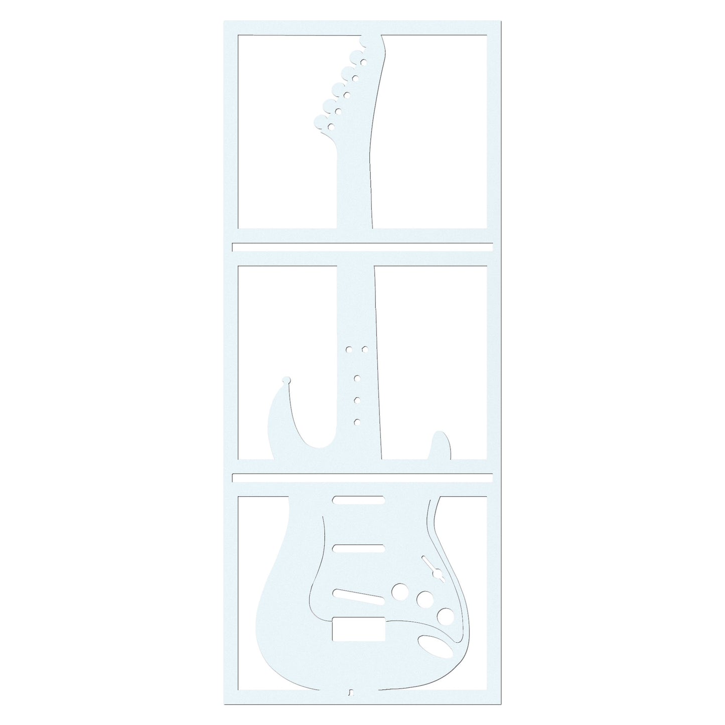 Electric Guitar Metal Sign - Custom Steel Home Decor