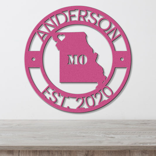 a metal sign with the state of minnesota on it