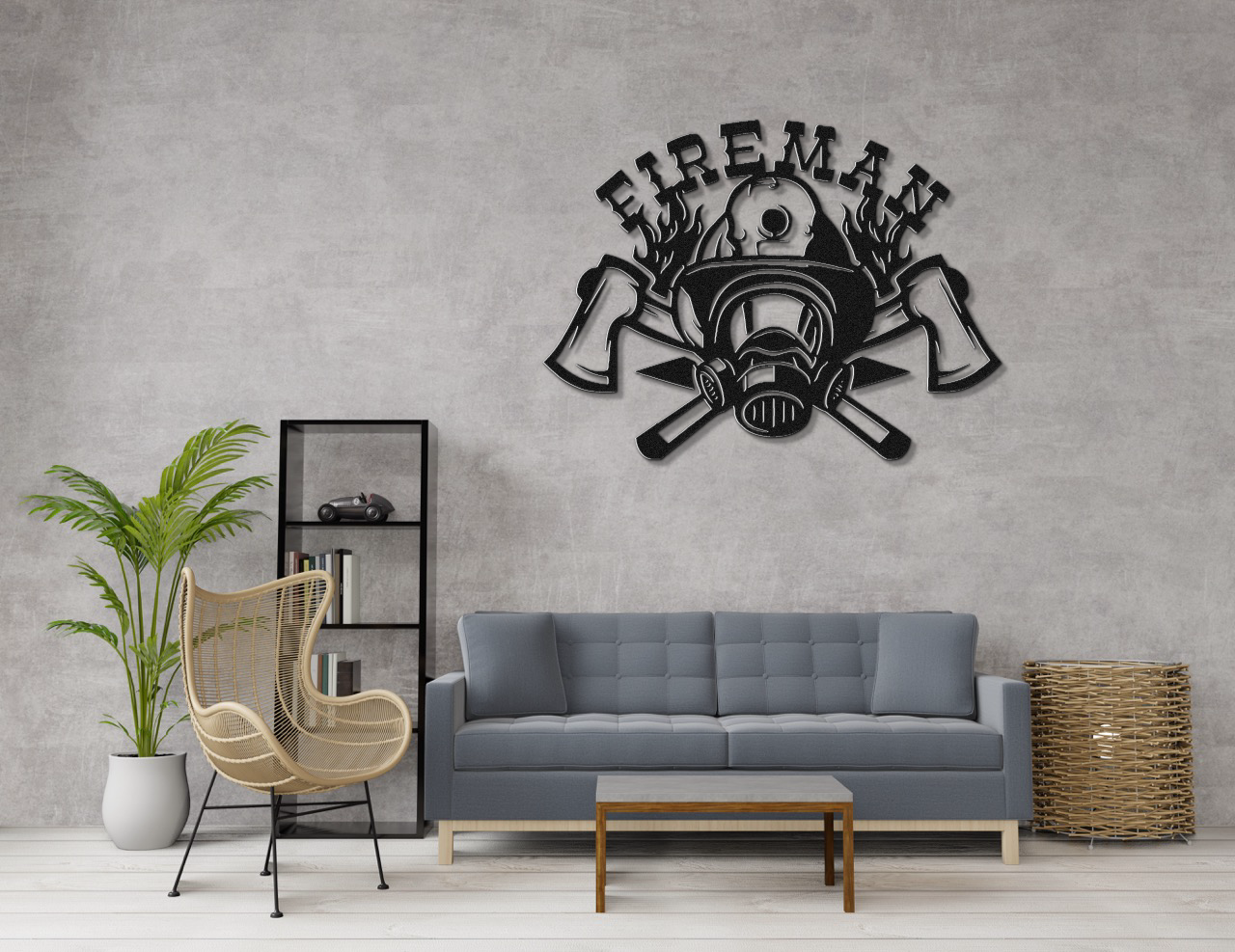 Firefighter Metal Sign - Custom Steel Home Decor