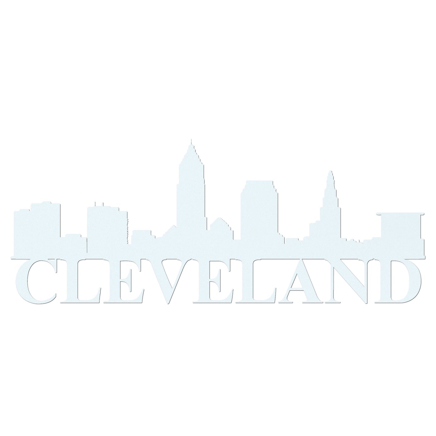 Cleveland Skyline Metal Sign - Custom Steel Home Decor