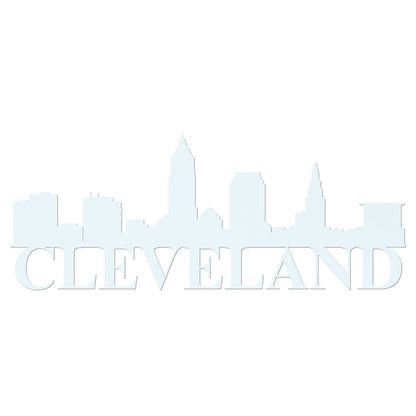 Cleveland Skyline Metal Sign - Custom Steel Home Decor