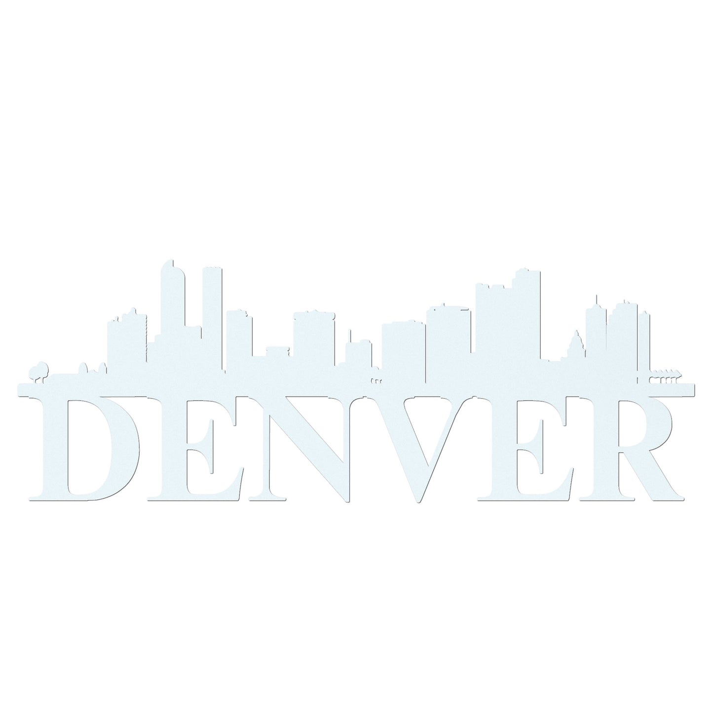 Denver Skyline Metal Sign - Custom Steel Home Decor