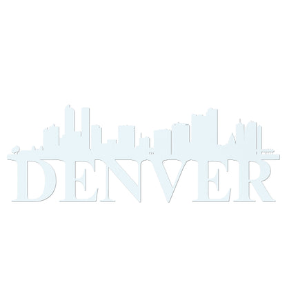 Denver Skyline Metal Sign - Custom Steel Home Decor