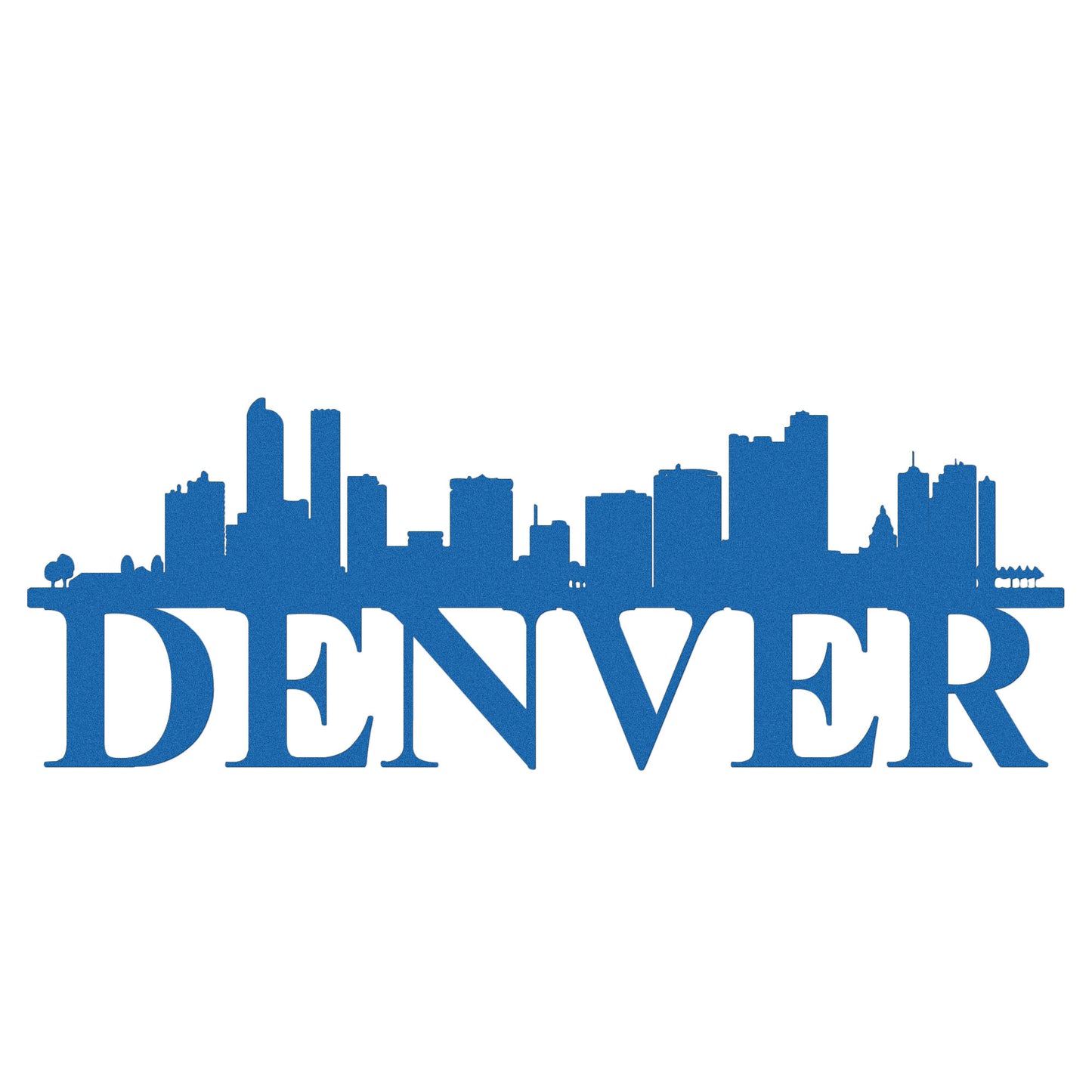 Denver Skyline Metal Sign - Custom Steel Home Decor