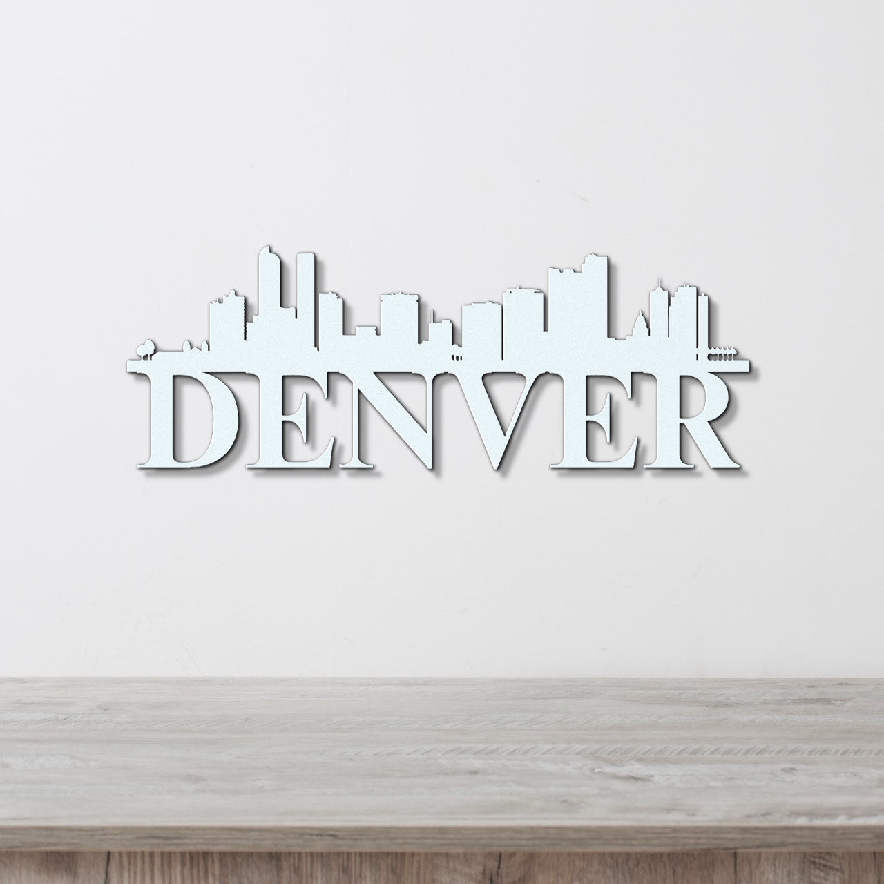 Denver Skyline Metal Sign - Custom Steel Home Decor