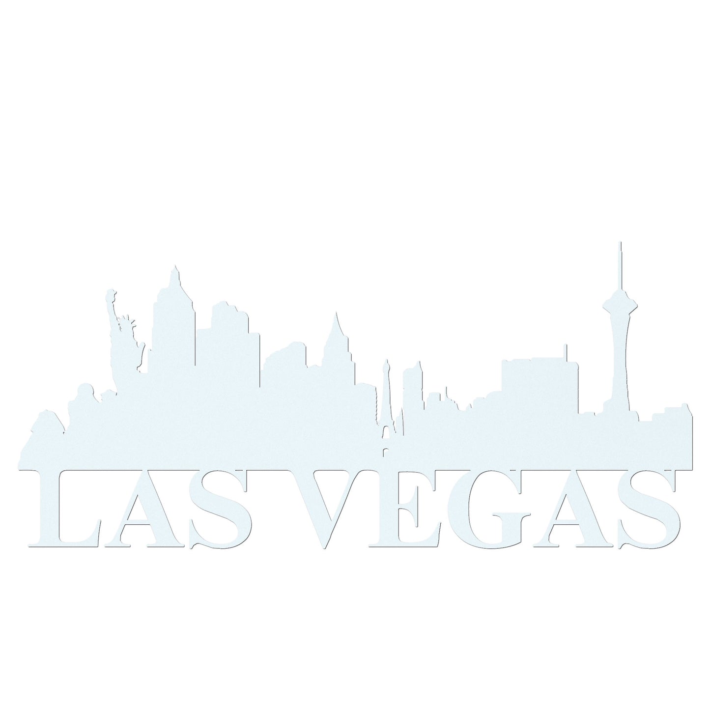 Las Vegas Skyline Metal Sign - Custom Steel Home Decor