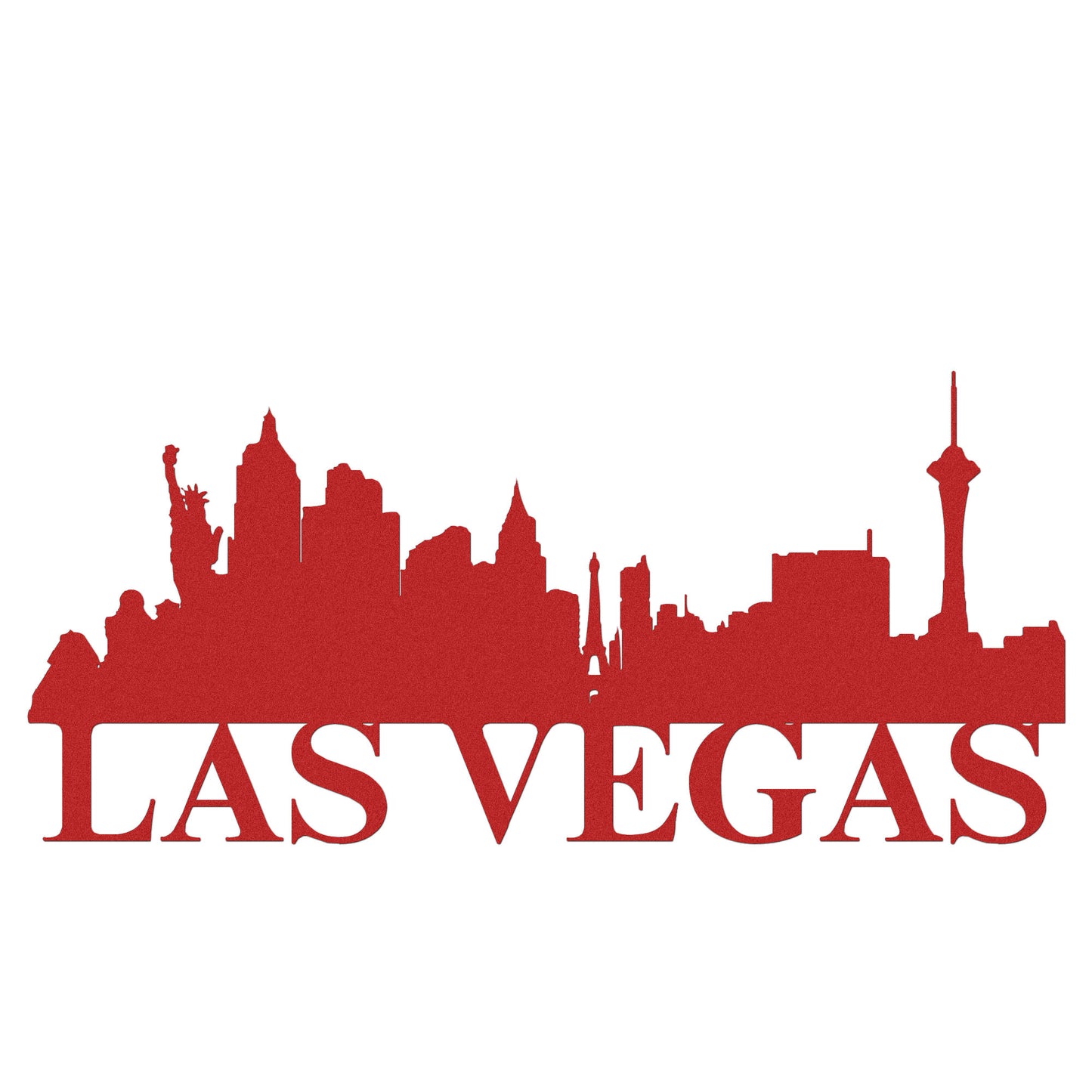 Las Vegas Skyline Metal Sign - Custom Steel Home Decor