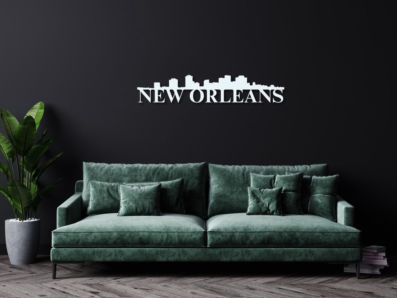 New Orleans Skyline Metal Sign - Custom Steel Home Decor