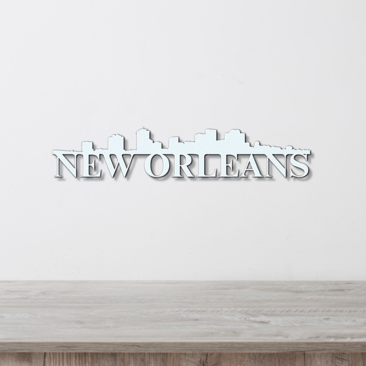 New Orleans Skyline Metal Sign - Custom Steel Home Decor