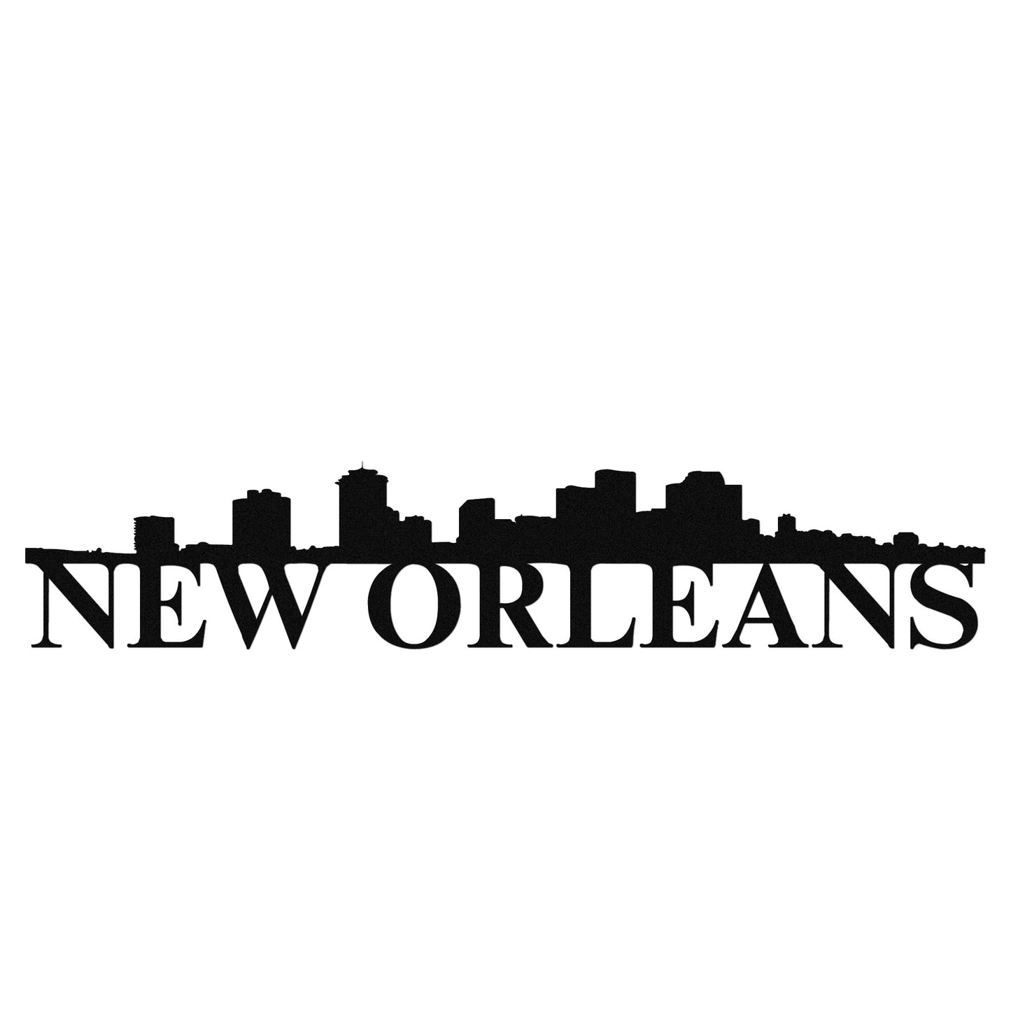 New Orleans Skyline Metal Sign - Custom Steel Home Decor