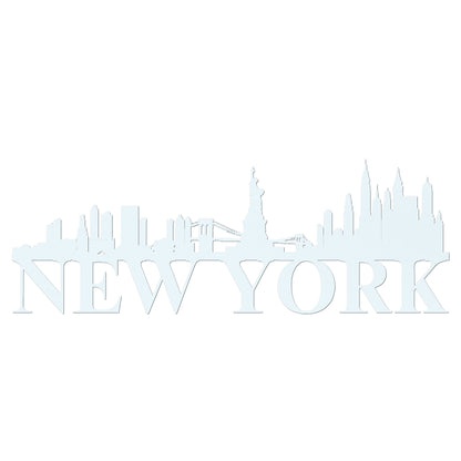 New York Skyline Metal Sign - Custom Steel Home Decor