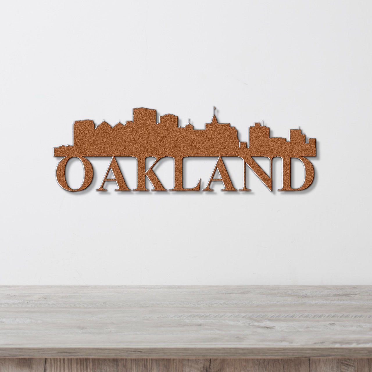 Oakland Skyline Metal Sign - Custom Steel Home Decor