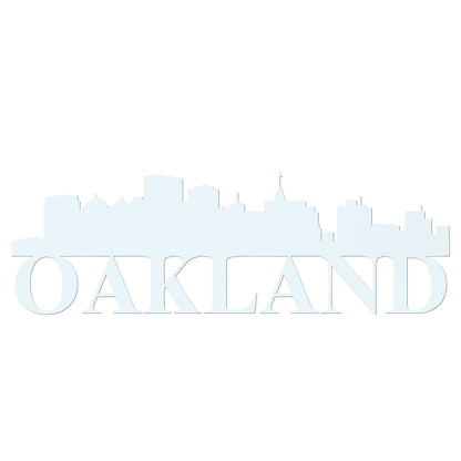 Oakland Skyline Metal Sign - Custom Steel Home Decor