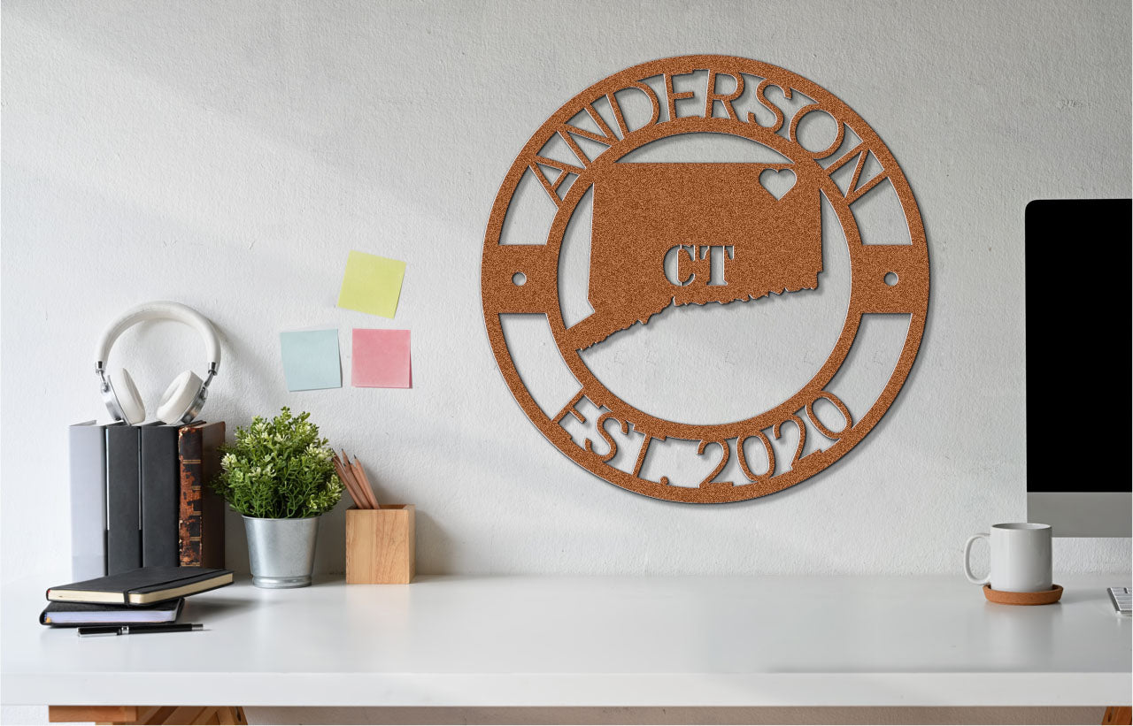 a wooden sign on a wall that says anderson est 2010