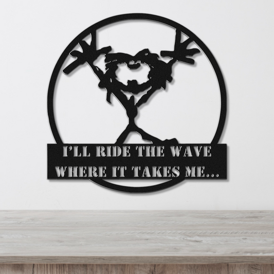 PJ Stickman Release Lyrics Metal Sign - Custom Steel Home Decor