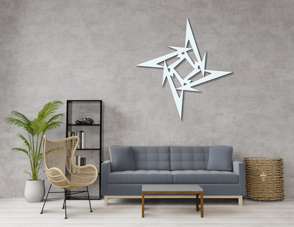 Met Ninja Star Metal Sign - Custom Steel Home Decor